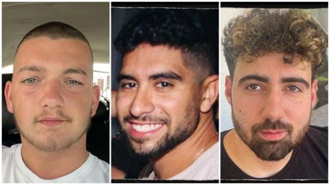 De izquierda a derecha: Bar Kupershtein (23 años), Evyatar David y Guy Gilboa-Dalal (24)