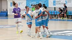 Las jugadoras del Marn Futsal lograron este sbado un valioso empate en casa frente al Roldn