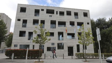 Edificio en el que están los juzgados de lo social de Santiago