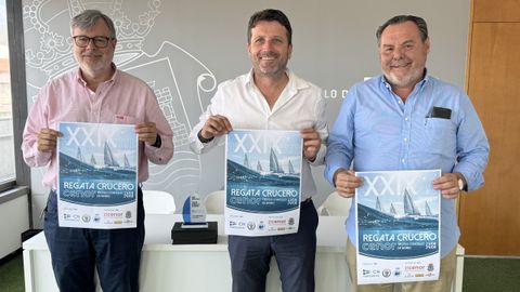 Ruiz, Romero y Babío presentaron la cita velística.