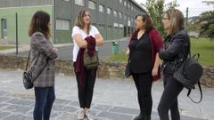 Madres de alumnos del CPI A Xunqueira, en una imagen de archivo