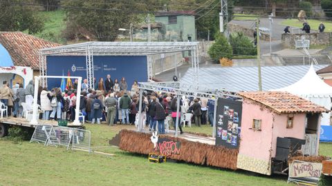 Los Reyes, la princesa Leonor y la Infanta Sof�a durante el acto de entrega del premio al ?Pueblo Ejemplar de Asturias 2025, a 25 de octubre de 2025, en Valdesoto, Sieto, Asturias (Espa�a). El Premio al Pueblo Ejemplar de Asturias 2025 ha sido concedido a la parroquia de Valdesoto, que pertenece al concejo asturiano de Siero