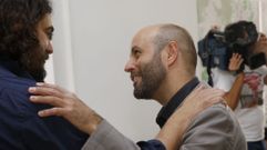 Lu�s Villares (dcha) en la presentaci�n de su candidatura