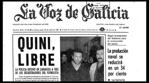 �Quini, libre� fue el titular que muchos esperaban desde 25 d�as antes (26/3/1986).