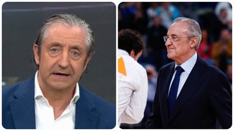 Josep Pedrerol y Florentino Prez.Josep Pedrerol y Florentino Prez, presidente del Real Madrid