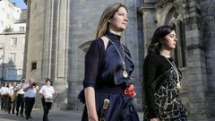 Lara M�ndez (PSOE) y Elena Candia (PP), durante un acto en la ciudad