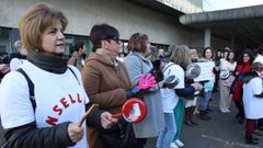 Concentracion trabajadores urgencias del hospital