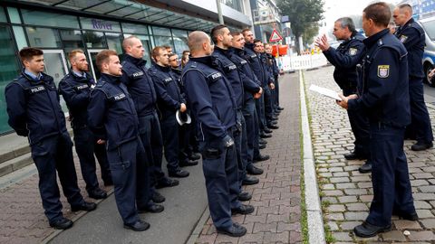 Evacuaci�n masiva en Fr�ncfort