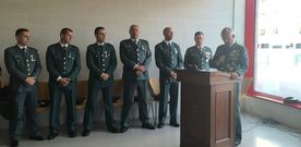 Agentes condecorados en el d�a del Pilar; entre ellos, Ranca�o. 