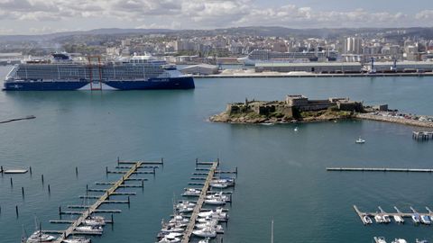 Quíntuple escala de cruceros en A Coruña