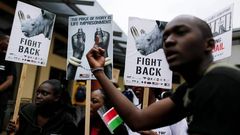 Ciudades de todo el mundo, como Nairobi, en Kenia, se sumaron a la marcha global por los elefantes y rinocerontes