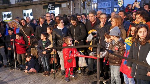 Carnaval de Pontevedra. Presentacin del loro Ravachol