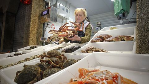 Venta de pescado y marisco en Santiago de Compostela