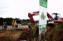 Obras de la tercera fase del pol�gono, en el a�o 2010, que ocupar�a terreno de Neiras.