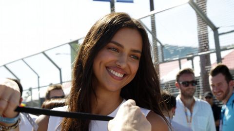 Irina Shayk, durante la carrera en Long Beach