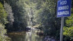 Captaci�n de agua en Albariza, Noia