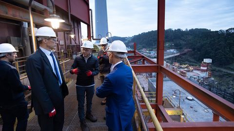 Jyri Ylkanen, responsable de pol�ticas del �rea de hidr�geno de la DG Grow en la UE durante su visita a Abo�o
