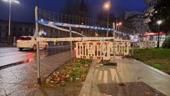 Las obras en este punto llevan meses paradas.