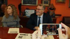Margarita Pizcueta y Alfredo Garc�a presentaron el programa de la Festa do Botelo