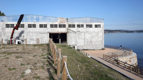 Terreno que ocupaba La Onza de Oro y, al fondo, la nave de Hadasa, donde se detect la contaminacin.