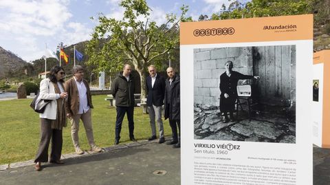 Recorrido por la exposici�n, en la ma�ana de este jueves en O �zaro, Dumbr�a 