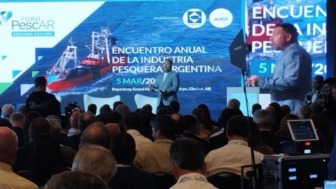 Foro PescAR, celebrado en Puerto Madryn, provincia de Chubut, en la Patagonia argentina, el 5 de marzo del 2026.