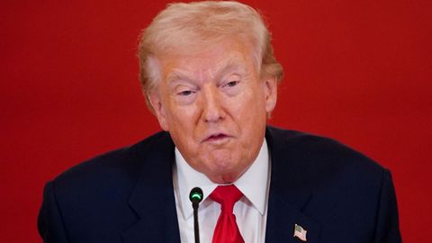 El presidente de Estados Unidos, Donald Trump, este viernes en la Casa Blanca.