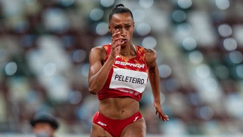 Ana Peleteiro, durante una competicin