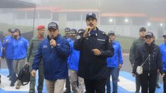 Diosdado Cabello y Nicol�s Maduro, el pasado mes de diciembre en Caracas
