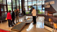El gerente del clster, Severino Gonzlez, en la inauguracin de la exposicin en A Corua.