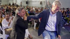 Ruiz Rivas y Alfonso Rueda, este domingo en Ribeira