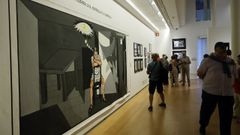 Exposicin  Picasso protagonista. Vietas en el cmic espaol , en la sala de AFundacin en Ourense.