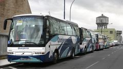 Buses escolares en Carballo