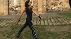 La ovetense Isabel Garc�a-Bernardo empez� a practicar marcha n�rdica cuando ten�a 48 a�os y desde entonces se dedica en cuerpo y alma a este deporte