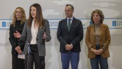 Medio Rural. Marta For�s, la conselleira Mar�a Jos� G�mez, Manuel Francisco Guti�rrez y Luisa Pi�eiro.