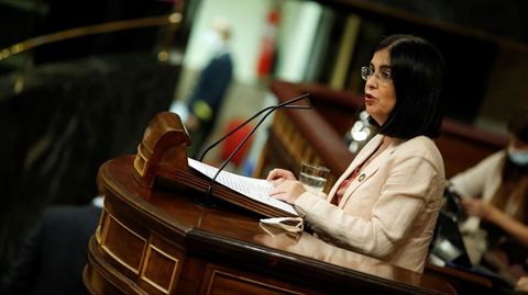 La ministra Carolina Darias, en su intervenci�n de esta ma�ana en el Congreso de los Diputados 