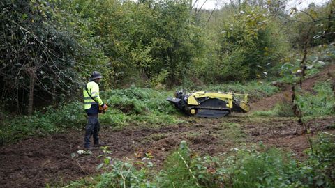 Dron terrestre para luchar contra los incendios