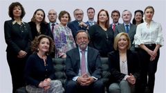 Candidatura ganadora de las eleccionas a decano del Colegio de Abogados de Oviedo