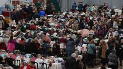 Palilleiras llegadas desde distintos puntos de Galicia abarrotaron ayer el pabell�n de San Isidro.