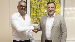 El alcalde, Daniel P�rez, y el presidente de la Deputaci�n, Valent�n Gonz�lez Formoso