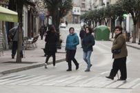 Los vecinos pudieron ya ocupar la calle en el centro de la villa. 