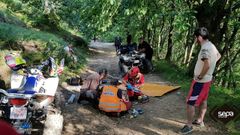Accidente de moto en Sobrescobio