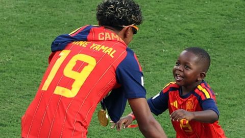 La complicidad entre Lamine y Keyne