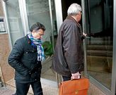 Imagen de archivo de los administradores concursales entrando en la sede del Deportivo.