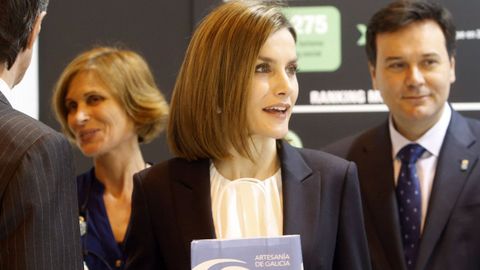 La reina Letizia en el stand de Galicia en la inauguraci�n de FITUR en el a�o 2016. 