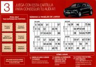 <span lang= es-es >Rojo pasi�n para el panel del tercer coche</span>. La cartilla para optar al tercer Audi A1 Attraction 1.2 TFSI que sortear� La Voz de Galicia se repartir� el pr�ximo domingo, 16 de junio. Los lectores tendr�n que pegar en �l los n�meros que coincidan de los que ir�n saliendo en el peri�dico de lunes a s�bado. Los que consigan completarlo deber�n telefonear al n�mero 902 203 017 en horario de 9 a 17, y los s�bados de 9 a 13 horas. Comunicar�n el c�digo impreso en el panel as� como los datos personales y el tel�fono para ponerse en contacto en caso de ser el afortunado en el sorteo. Este se celebra los lunes ante notario e inmediatamente se avisar� al ganador.