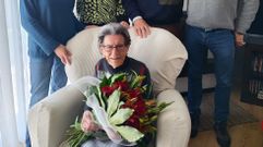 Pura Taboada Salgado, el d�a que cumpli� 100 a�os