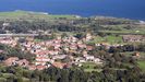 Vista area de Villahormes, Llanes