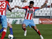 David Prieto, buscando el bal�n el pasado domingo.