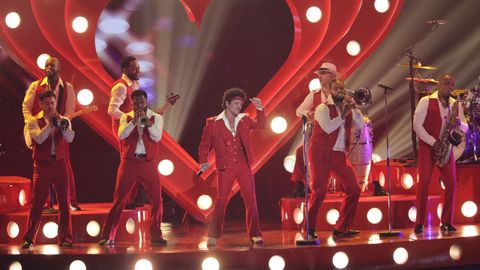 Actuaci�n de Bruno Mars